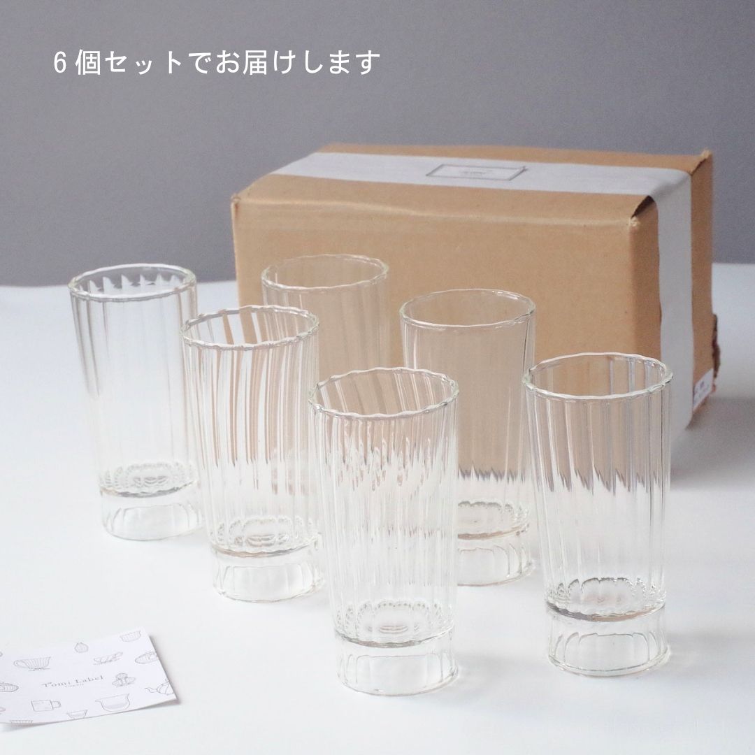 【6個で60%オフ】耐熱ガラス／カタン／タンブラー／5650