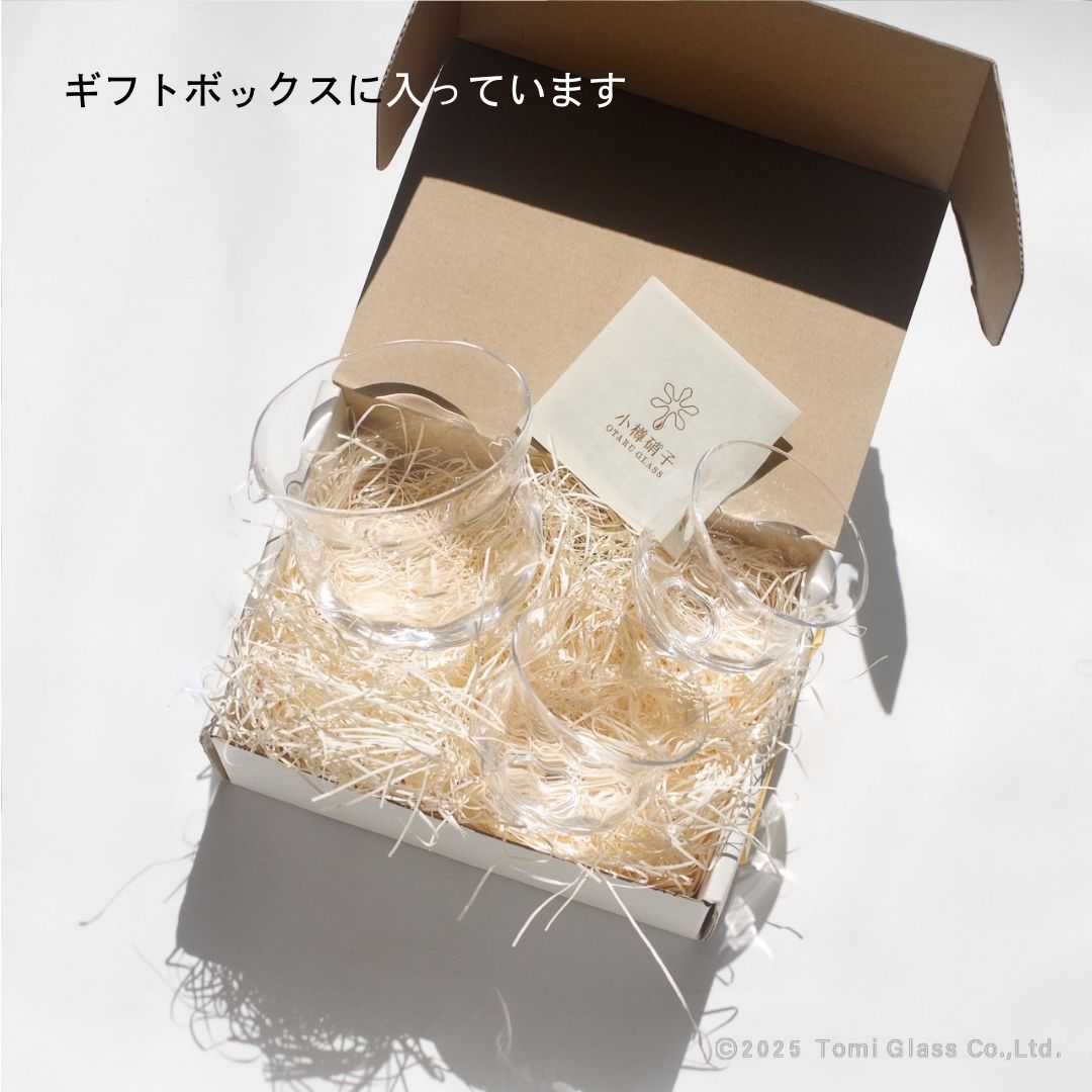 【ラッピング無料】WEB限定／小樽の吹きガラス酒器セット／ECST065
