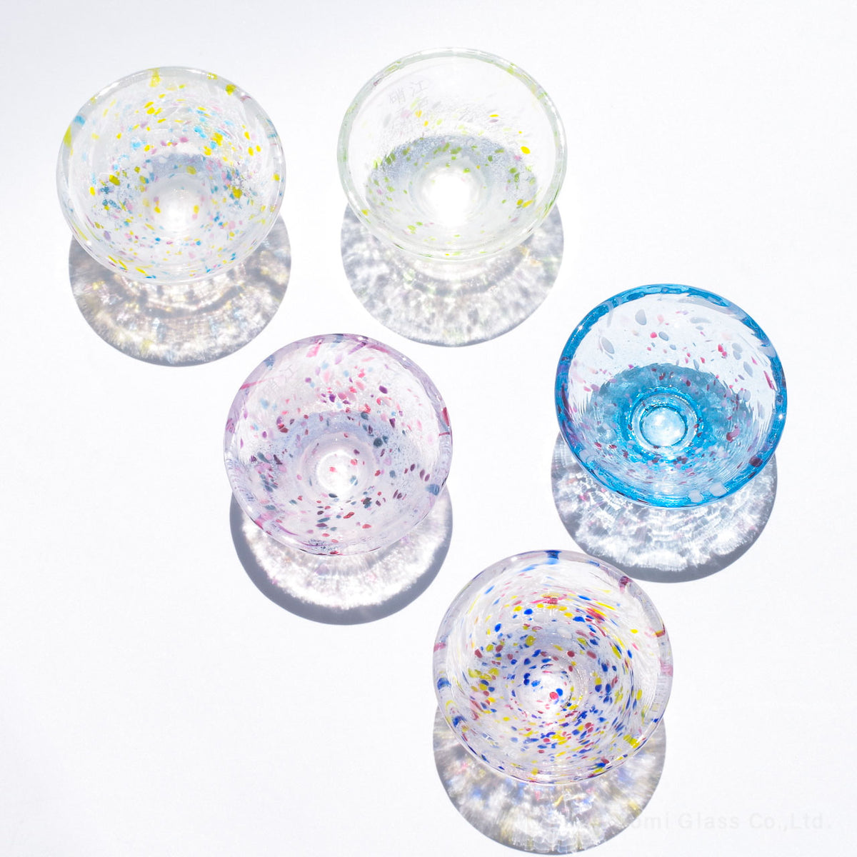 【WEB限定】江戸硝子うきよ／おちょこ5個コレクションECST090