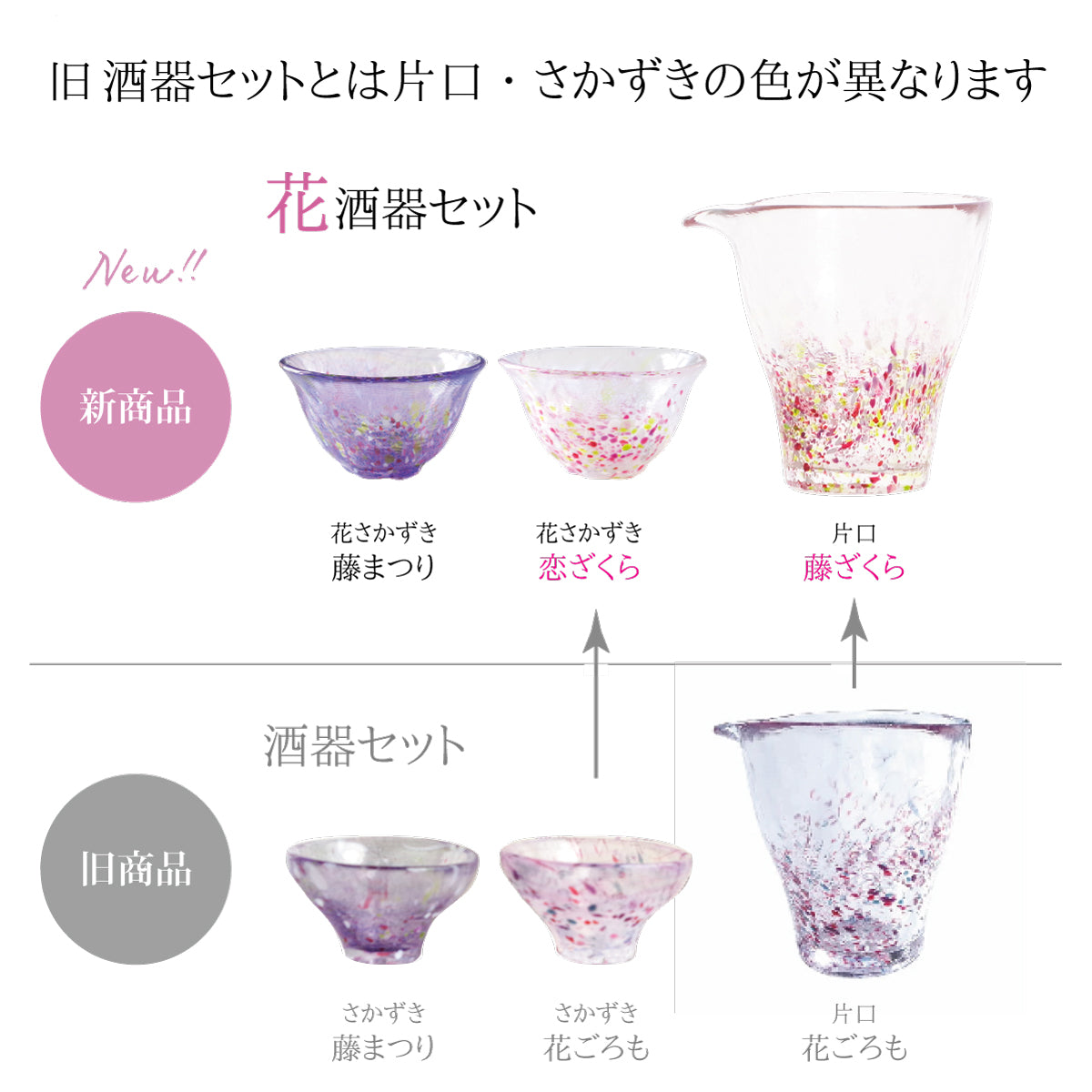 うきよ／花酒器セット／お花見／ST10224