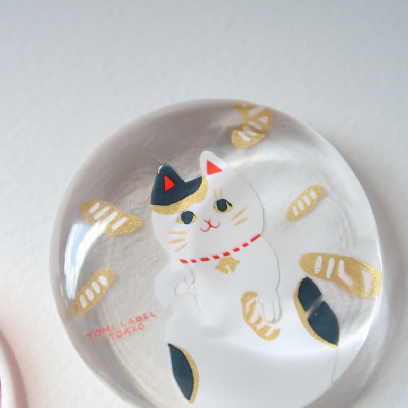 猫に蛸／箸置き／猫／7095-01