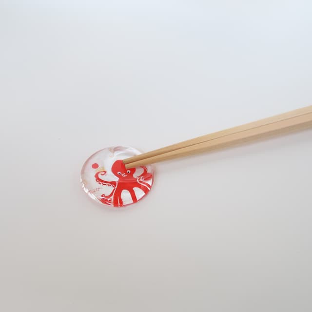 猫に蛸／箸置き／蛸／7095-02